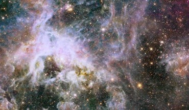 This Hubble image shows the Tarantula Nebula in infrared light. Image credit: NASA / ESA / E. Sabbi, STScI.