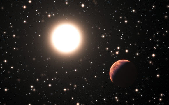 This is an artist's impression of the newly discovered exoplanet YBP1194b. Image credit: ESO / L. Calçada.