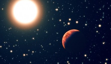 This is an artist's impression of the newly discovered exoplanet YBP1194b. Image credit: ESO / L. Calçada.