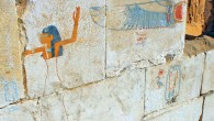 Painted decoration in the burial chamber of the pharaoh Woseribre Senebkay. Image credit: Jennifer Wegner, Penn Museum.