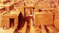 This is an artist's reconstruction of the gateway and drain at the city of Harappa. Image credit: Chris Sloan.