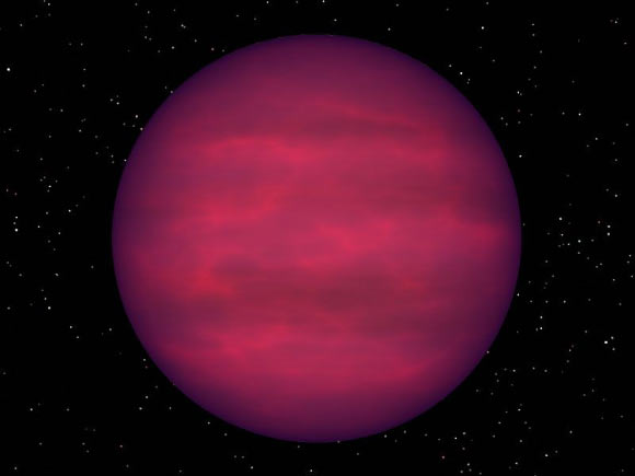 This is an artist's impression of a T-dwarf. Image credit: R. Hurt / NASA.