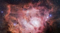 This image, taken with the VLT Survey Telescope, shows the Lagoon Nebula. Image credit: ESO / VPHAS+ team.