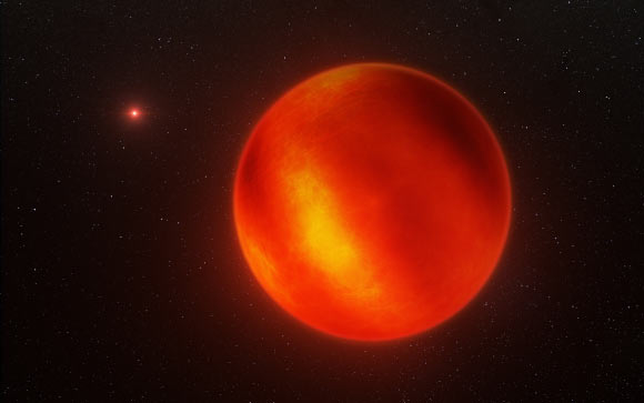 This is an artist's impression of the brown dwarf Luhman 16B based on the first ever map of the weather on its surface. Image credit: ESO / I. Crossfield / N. Risinger.