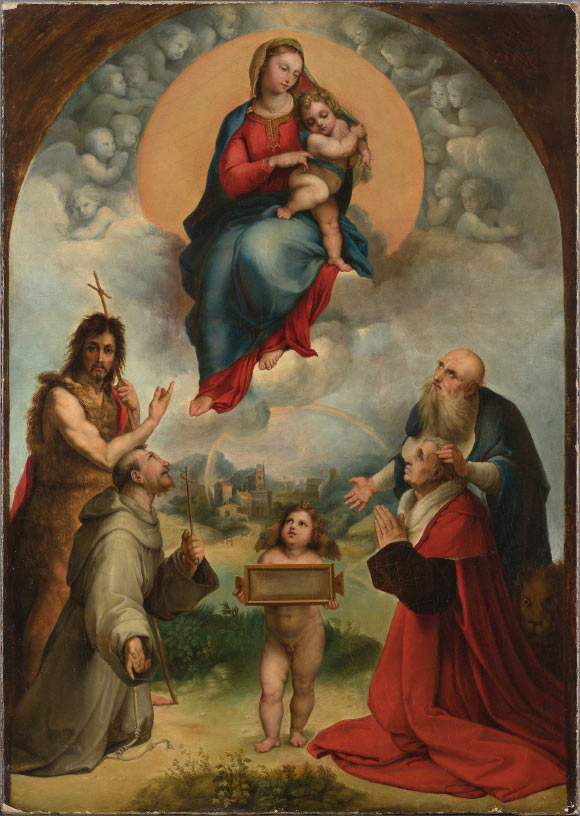 The Small Madonna of Foligno by Raphael, 1507.