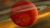 This is an artist's impression of an extrasolar gas giant. Image credit: NASA / JPL-Caltech.