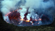 Scientists say that long-lasting volcanic eruptions in a large region in Russia known as the Siberian Traps may have caused the end-Permian extinction - the most severe mass extinction in the history of life on our planet. This image shows the lava lake of the Nyiragongo Volcano, the Democratic Republic of the Congo. Image credit: Cai Tjeenk Willink / CC BY-SA 3.0.
