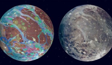 Ganymede. Image credit: U.S. Geological Survey.