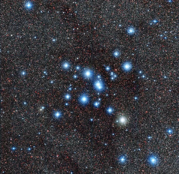 This new image from La Silla Observatory in Chile shows the star cluster Messier 7. Image credit: ESO.