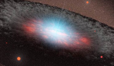 This is an artist's concept of a supermassive black hole at the centre of a galaxy. Image credit: NASA / JPL / Caltech.