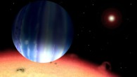 This is an artist's impression of Tau Boötis b. Image credit: David Aguilar / Harvard-Smithsonian Center for Astrophysics.