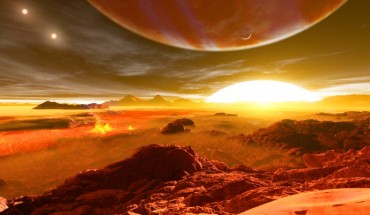 This is an artist's impression of an exoplanet. Image credit: Ron Miller.