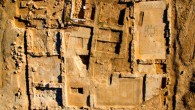 A 1,500-year-old monastery with well-preserved mosaic floors unearthed near the Bedouin village of Hura, Israel. Image credit: Skyview Company / Israel Antiquities Authority.