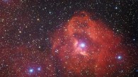 This new image from the Wide Field Imager on the MPG/ESO 2.2-m telescope at the La Silla Observatory in Chile shows the star formation region Gum 41. Image credit: ESO.
