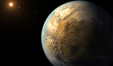This artistic concept shows Kepler-186f. Image credit: NASA Ames / SETI Institute / JPL-CalTech.