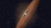 This is an artist's impression of a debris disk around HD 141943. Image credit: NASA / ESA / R. Soummer, Ann Feild, STScI.