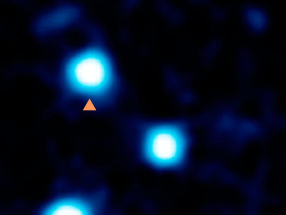 This image, taken with WISE in May 2010, shows the brown dwarf WISE 0855-0714. Image credit: NASA / JPL-Caltech / Penn State University.
