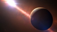 This is an artist's impression of the young exoplanet Beta Pictoris b and its parent star. Image credit: ESO / L. Calçada / N. Risinger, skysurvey.org.