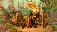 Christoper Columbus arrives in America by L. Prang & Co., Boston, 1893.