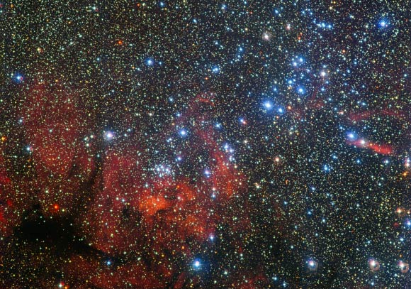 This image shows the open star cluster NGC 3590. Image credit: ESO / G. Beccari.