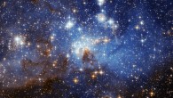 This image shows a star forming region in a nearby galaxy known as the Large Magellanic Cloud. Image credit: ESA / Hubble.