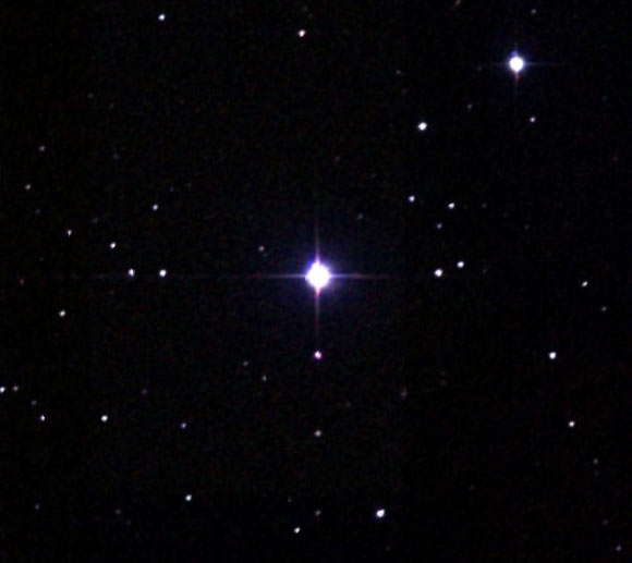 This image shows Kapteyn's star (center). Image credit: Digital Sky Survey / Centre de Données astronomiques de Strasbourg.