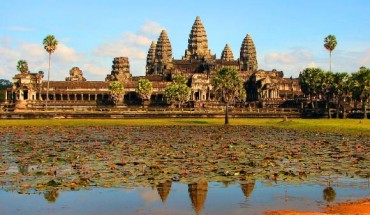 Angkor Wat temple complex.