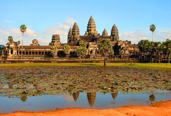 Angkor Wat temple complex.