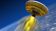 This artist's concept shows the LDSD test vehicle. Image credit: NASA / JPL-Caltech.