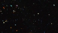This image shows a region of space containing distant dwarf galaxies. Image credit: NASA / ESA / GOODS Team / M. Giavalisco, STScI, University of Massachusetts / H. Atek, EPFL / J-P. Kneib, EPFL.