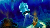 Artist's concept of a cryobot in the ocean of Jupiter's moon Europa. Image credit: NASA.