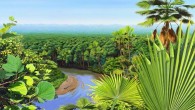 Artistic reconstruction of a post-Chicxulub impact forest. Image credit: Donna Braginetz / Denver Museum of Nature & Science.
