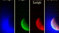 The Imaging Ultraviolet Spectrograph (IUVS) instrument aboard MAVEN obtained these images just 8 hours after arrival. Image credit: NASA / Laboratory for Atmospheric and Space Physics / University of Colorado.