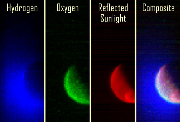 The Imaging Ultraviolet Spectrograph (IUVS) instrument aboard MAVEN obtained these images just 8 hours after arrival. Image credit: NASA / Laboratory for Atmospheric and Space Physics / University of Colorado.