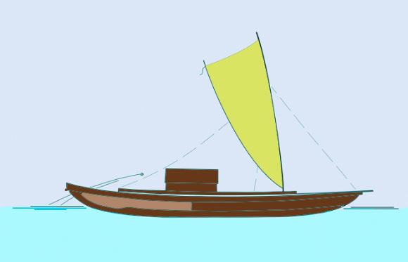 Reconstruction of the complete Anaweka canoe. Image credit: Geoffrey Irwin / University of Auckland / Sci-News.com.