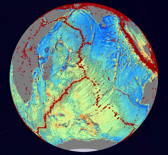 Central Indian Ocean. Image credit: David Sandwell / SIO.