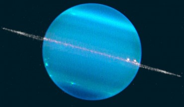 Composite image of Uranus. Image credit: Marcos van Dam / W. M. Keck Observatory.