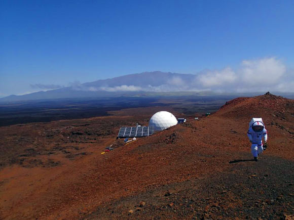 HI-SEAS team members will stay in a dome on the Mauna Loa volcano in Hawaii. Image credit: Sian Proctor / University of Hawaii at Manoa.