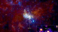 This image shows the supermassive black hole Sgr A* and the region around it. The inset shows Sgr A* and G2. Image credit: NASA / CXC / MIT / F.K. Baganoff et al. / E. Slawik / G. Witzel et al.