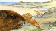 This is an artist's rendering of Vintana sertichi. Image credit: © Lucille Betti-Nash.
