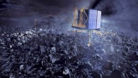 Philae at work on the comet. Image credit: ESA / AOES Medialab.