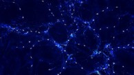 This artist's impression shows the mysterious alignments between the spin axes of quasars and the large-scale structures they inhabit; these alignments are over billions of light-years and are the largest known in the Universe. Image credit: ESO / M. Kornmesser.