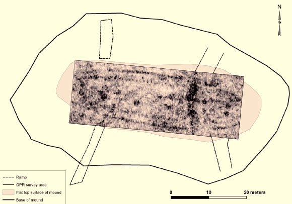 Ground-penetrating radar results collected at the Aska hamlet, Vadstena, Sweden. Image credit: © Andreas Viberg / Martin Rundkvist. 