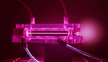 A 9 cm-long capillary discharge waveguide used in BELLA experiments to generate 4.25-GeV electron beam. Image credit: Roy Kaltschmidt.