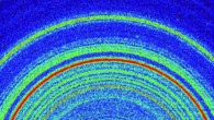 This two-dimensional X-ray diffraction pattern for the John Klein mudstone sample reveals the presence of more than a dozen minerals. Image credit: Bish, D. et al.