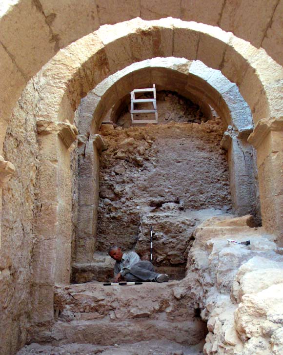 Part of the entrance passage. Image credit: Herodium Expedition / Hebrew University of Jerusalem.