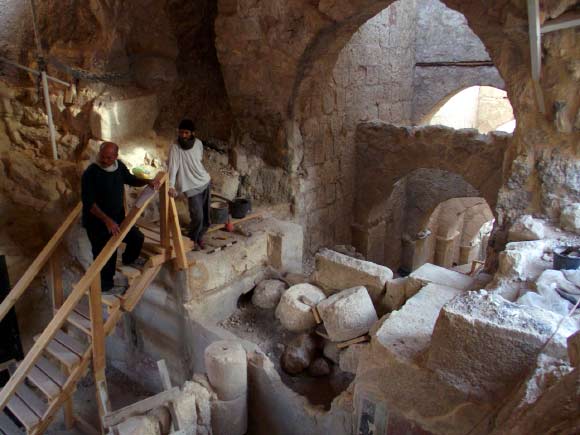 Part of the entrance passage. Image credit: Herodium Expedition / Hebrew University of Jerusalem.