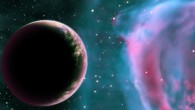 This artistic rendering depicts an Earth-like exoplanet orbiting an evolved star that has formed a stunning planetary nebula; earlier in its life, this planet may have been like one of the eight newly discovered worlds orbiting in the habitable zones of their stars. Image credit: David A. Aguilar / CfA.