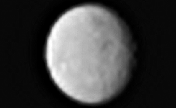 This processed image shows the dwarf planet Ceres as seen from the Dawn; the image hints at craters on the surface of Ceres; the spacecraft is scheduled to arrive at the dwarf planet on March 6. Image credit: NASA / JPL-Caltech / UCLA / MPS / DLR / IDA.
