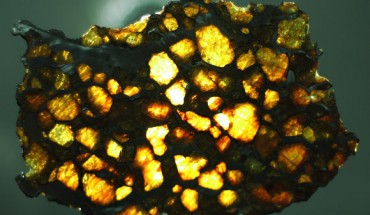 Imilac, a pallasite meteorite found in the Atacama Desert, Chile, in 1822. Image credit: Juan Manuel Fluxa / CC BY 2.0.